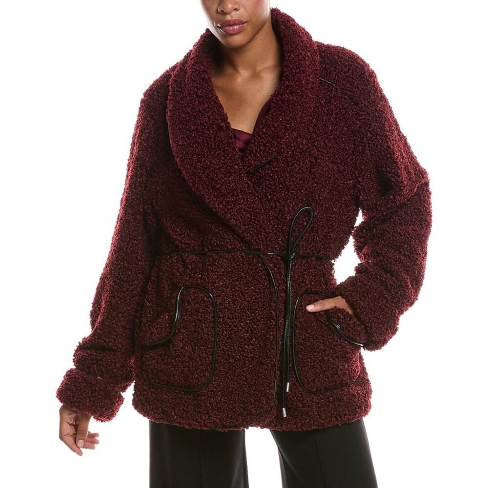 Simkhai Womens Kimia Tie Waist Jacket, Red